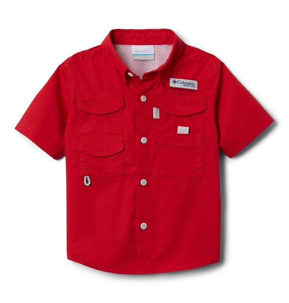 Columbia PFG Bonehead Shirts Red For Boys NZ57123 New Zealand